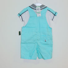 Load image into Gallery viewer, first impressions Polo Shirt and Dungarees Set - 18 months
